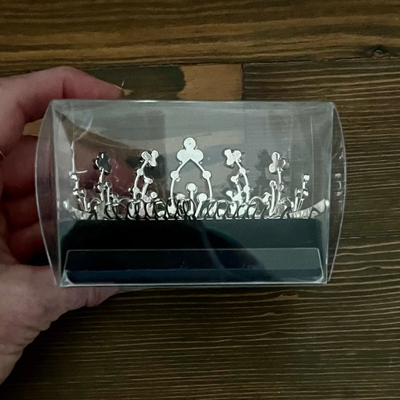 New Silver & Rhinestone Mini Tiara - Picture 4 of 5